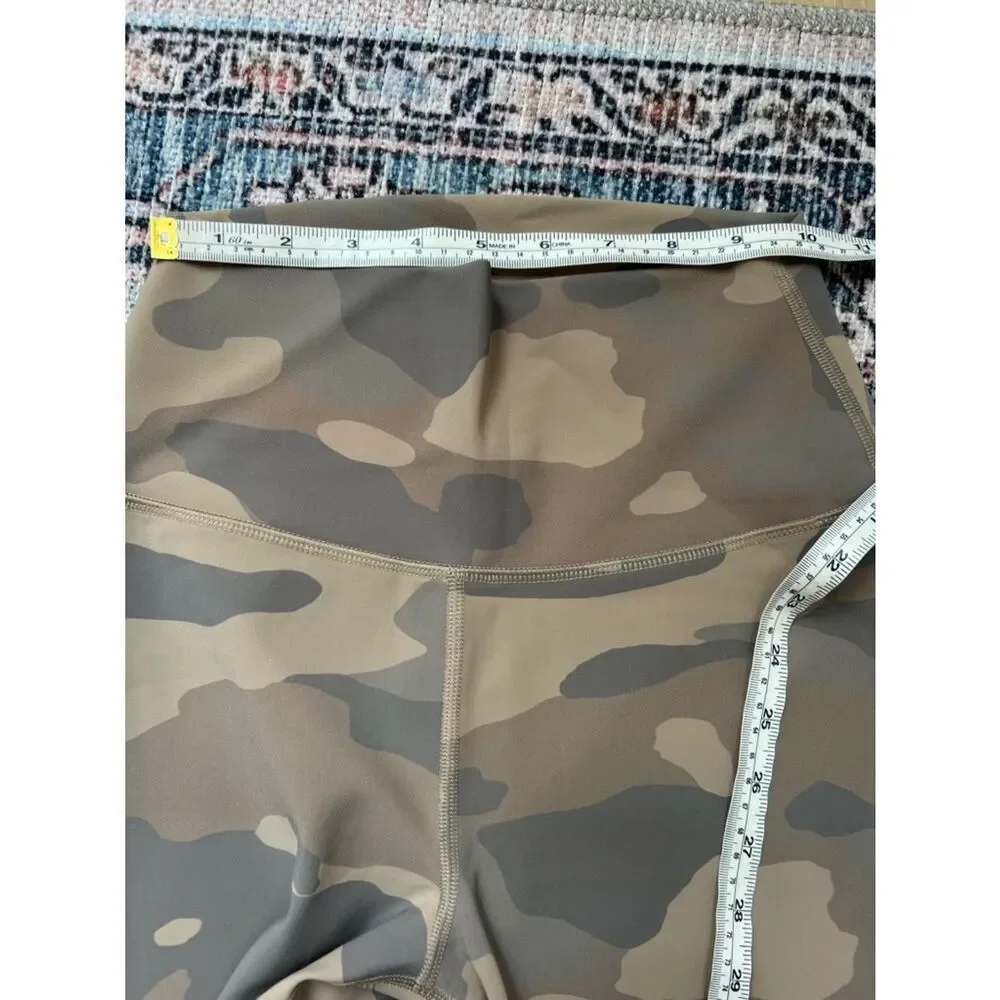 ALO Yoga Camo Leggings High Waist Brown and Tan Size XS